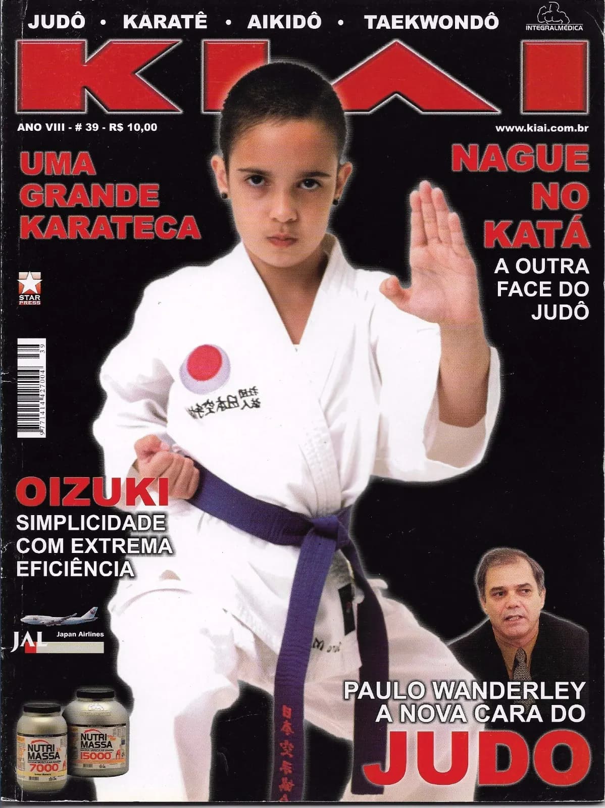 Capa da revista Kiai, ano VIII, número 39, com a chamada Oizuki, simplicidade com extrema eficiência