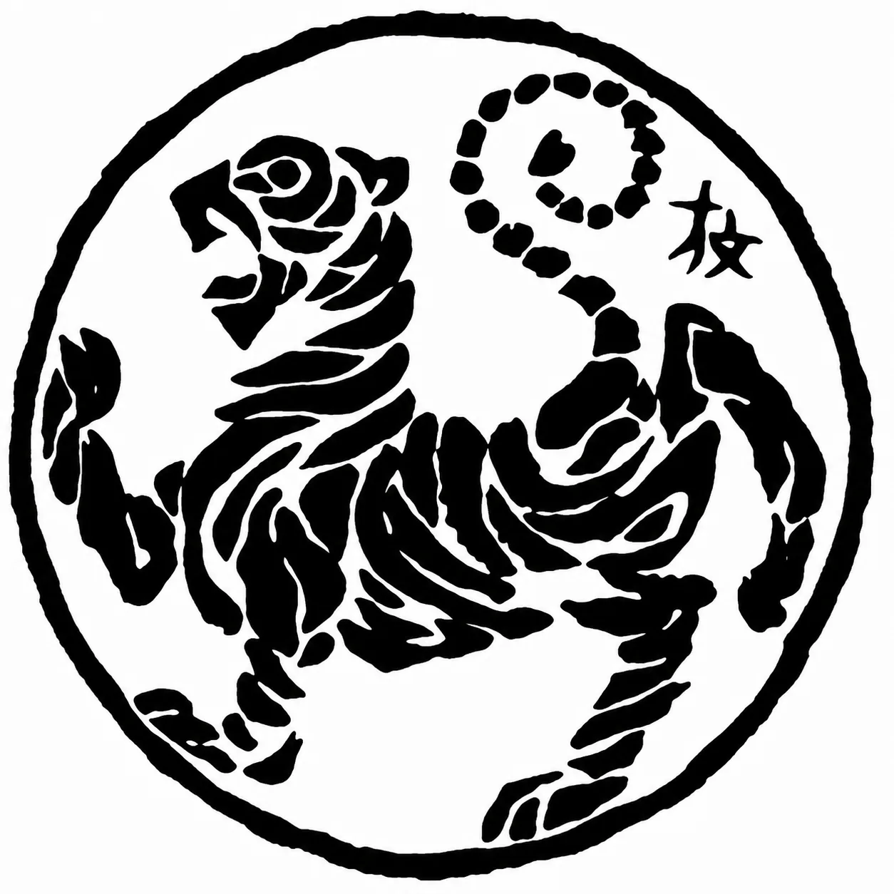 Símbolo histórico · tigre do Shotokan